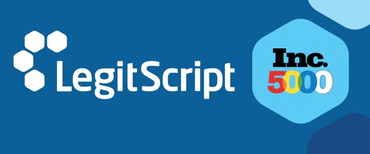 LegitScript Inc 5000 2019 LegitScript and Inc 5000