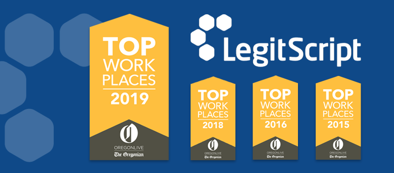 Top Workplaces Blog Image 2019 b LegitScript Top Workplaces Awards